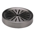 Service Ideas Round Drip Tray, 6 diameter, Stainless Steel, Dark Tungsten DT6BSDT